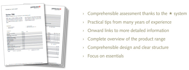 New technical data sheets - all advantages at a glance New technical data sheets - all advantages at a glance